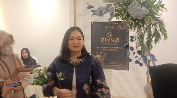 Alfa Priliana Founder Rivya Menjelaskan Kehadiran RIVYA di Kota Banjarmasin (foto:afdi)