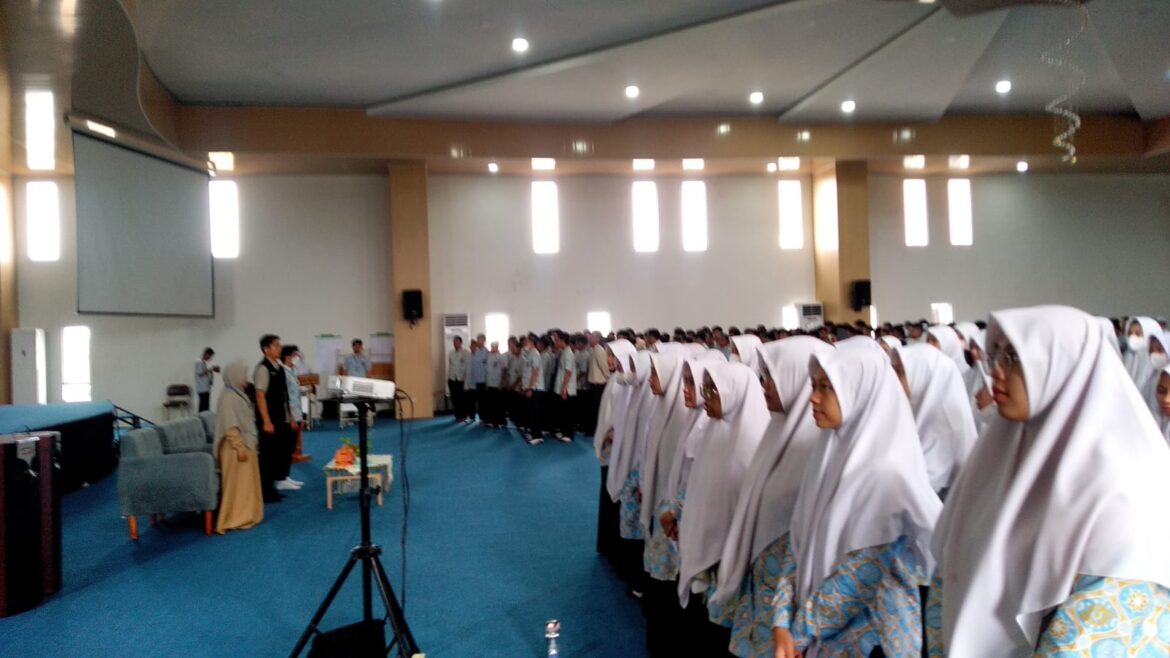 Siswa sekolah di salah satu SMU di Banjarmasin.