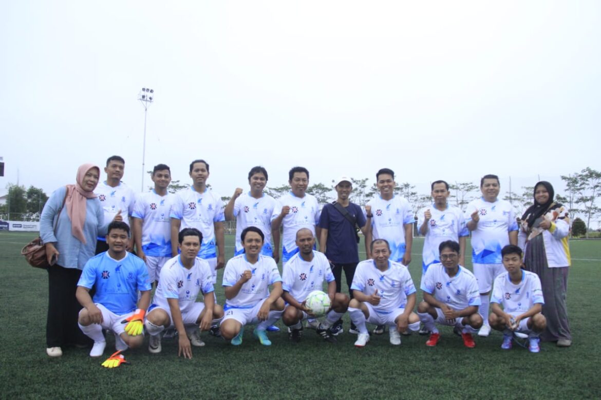 Bank Kalsel menggelar even Pertandingan Sepakbola Trofeo dalam rangka HUT ke-59 Tahun Bank Kalsel (foto:fwe)