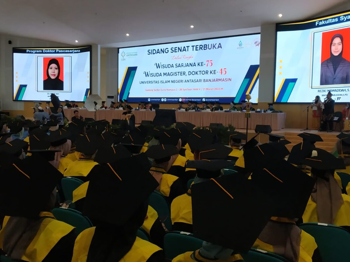 Total ada 992 mahasiswa yang diwisuda UIN Antasari kali ini (foto:istimewa)