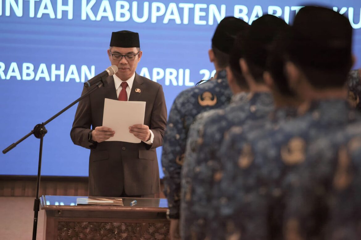 Sekda Pimpin Pengambilan Sumpah/Janji 196 CPNS Batola Formasi 2021