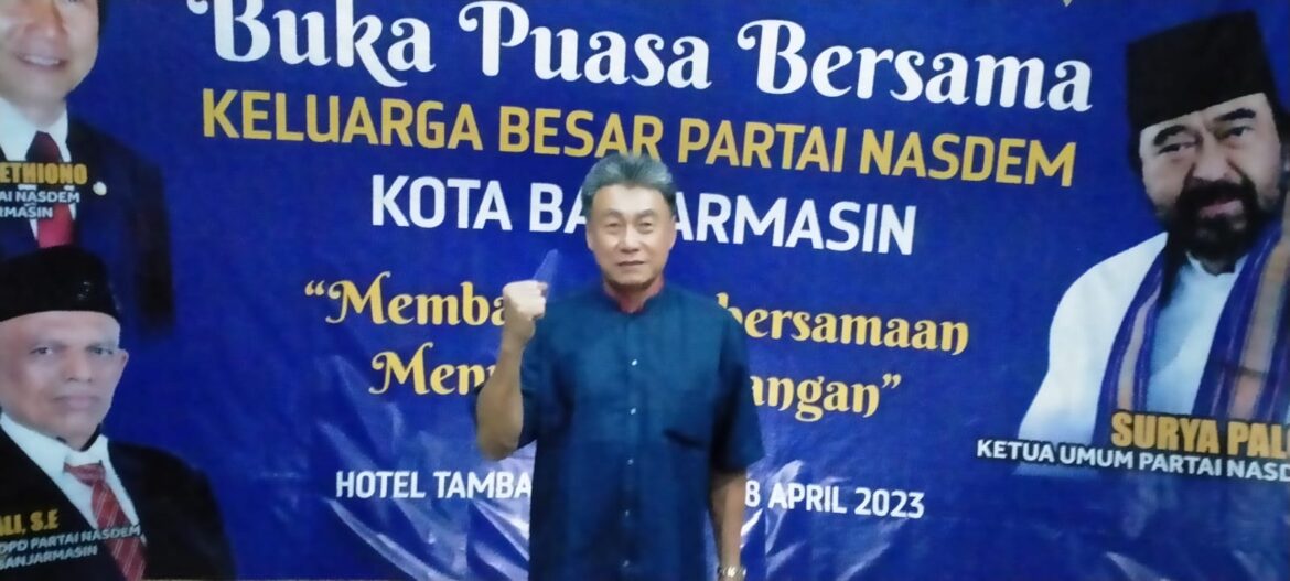 Ketua DPC Partai Nasdem Kota H Winardi  Setiono  ( Foto Mercy )