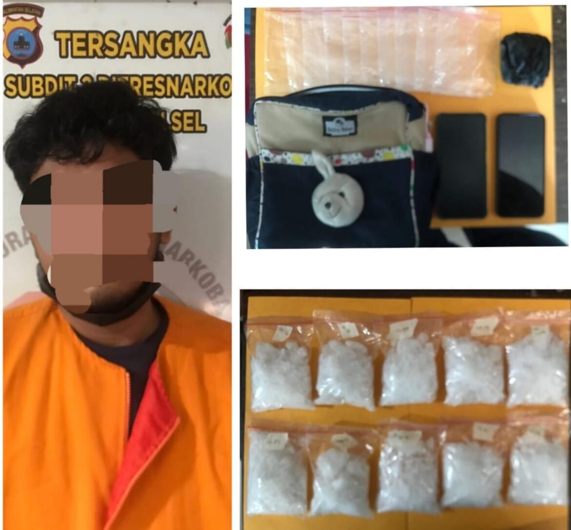Barang bukti dan pelaku diamankan polisi (Foto: Istimewa)