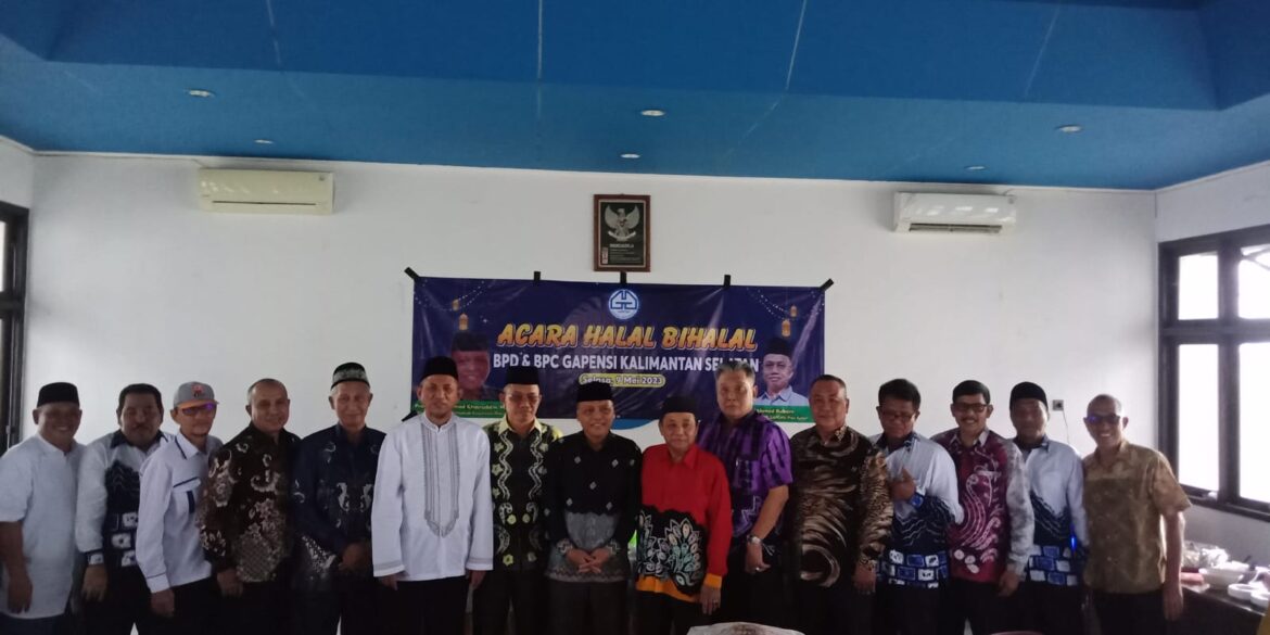 Halal Bihalal BPD & BPC Gapensi Kalimantan Selatan (foto:istimewa)