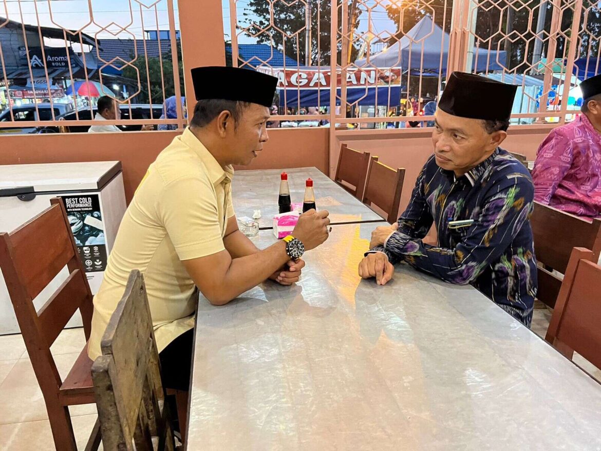 Wakil Ketua Komisi II DPRD Provinsi Kalsel Muhammad Yani Helmi melakukan pertemuan dengan Sekda Kabupaten Tanbu Ambo Sakka membahas PAP.(foto : ist)