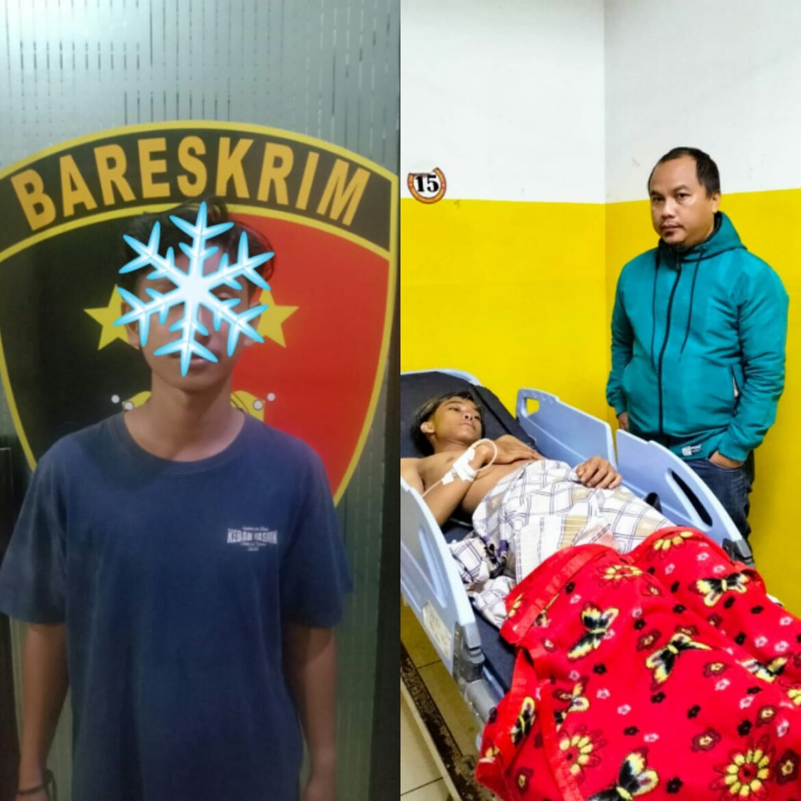 PELAKU ANIAYA - Pria ini dibekuk pihak kepolisian karena menganiaya korban pakai sajam di Gang Rahmat Teluk Tiram Laut Banjarmaain Barat, Jumat (21/4/2023) lalu. (foto:ist)