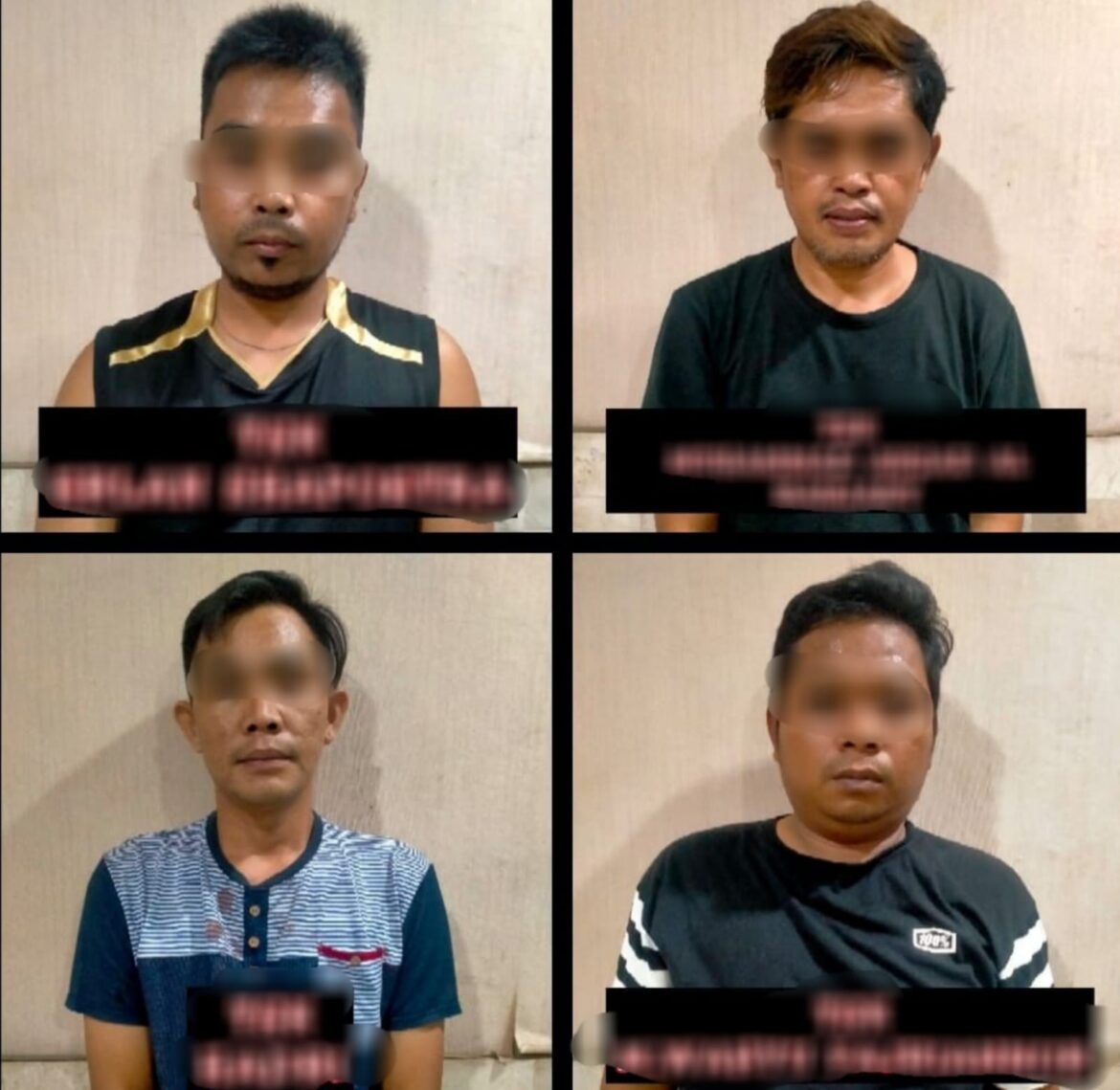 Para pelaku berhasil ditangkap di empat lokasi (ist)