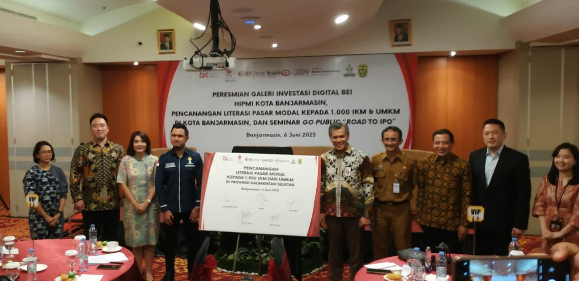 Galeri investasi digital untuk pelaku usaha baik industri kecil menengah maupun UMKM di Kota Banjarmasin, Provinsi Kalimantan Selatan (Kalsel)