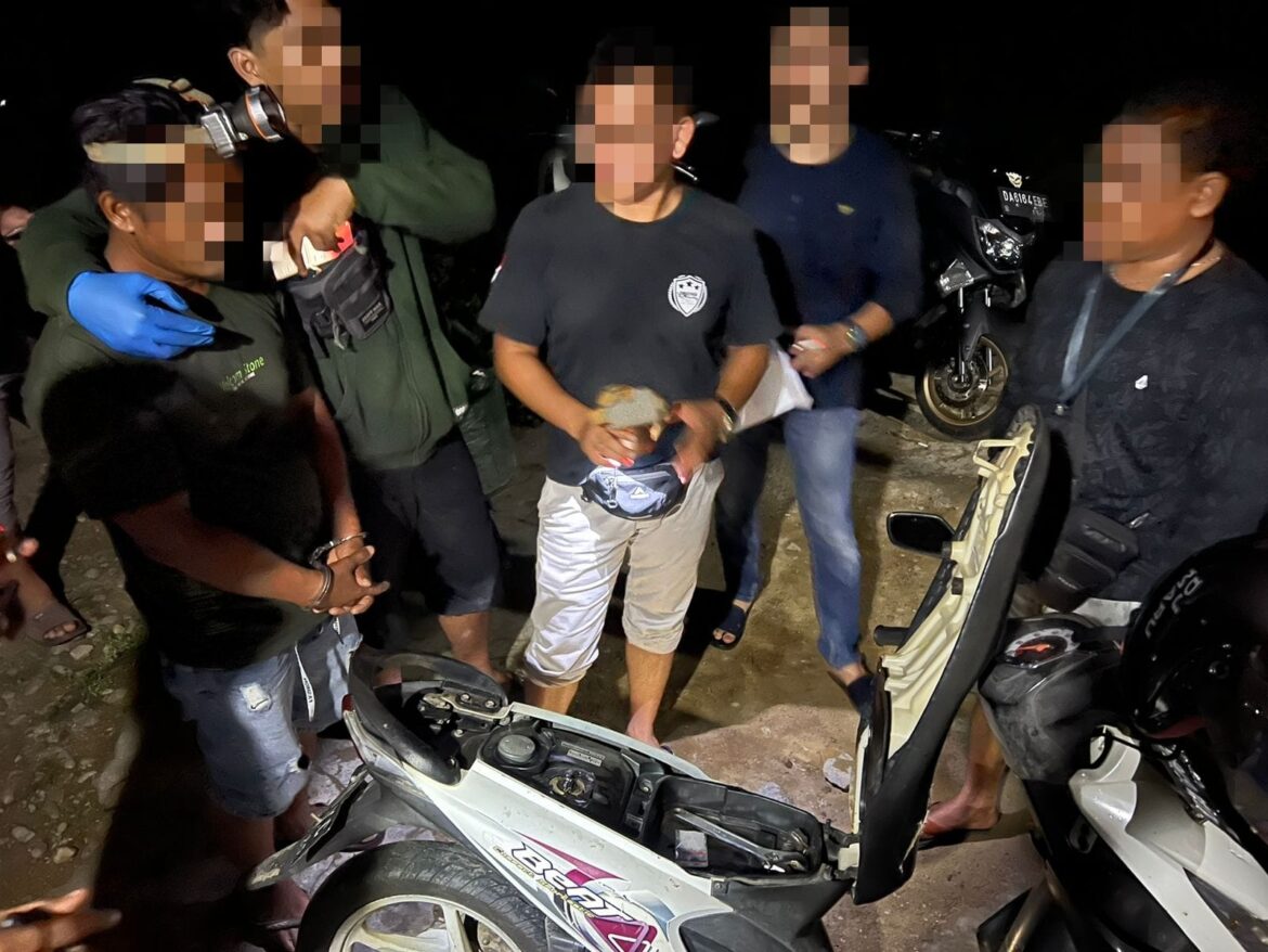 MSA (24) saat ditangkap anggota Satresnarkoba Polres Hulu Sungai Tengah