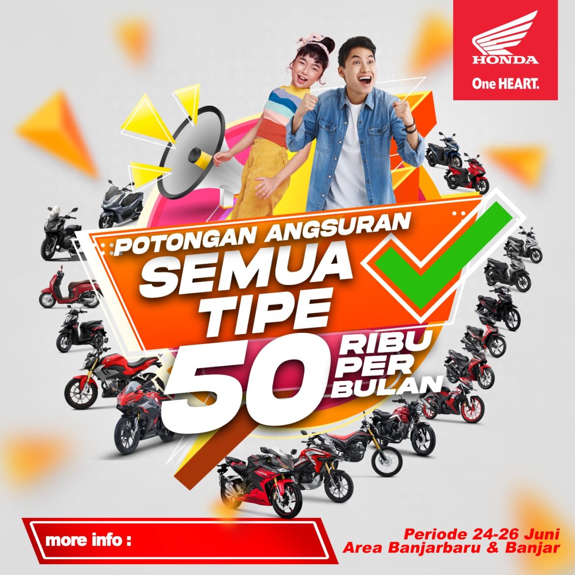 Potongan Angsuran membuat warga makin bersemangat membeli motor