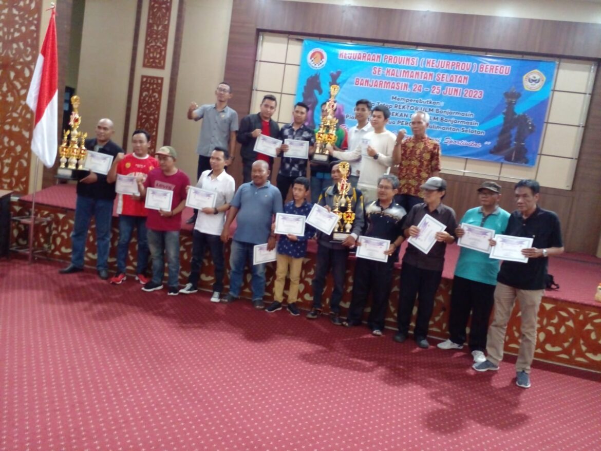 Para pemenang Kejuaraan Provinsi (Kejurprov) Piala Rektor ULM 2023. (foto: ist/brt)