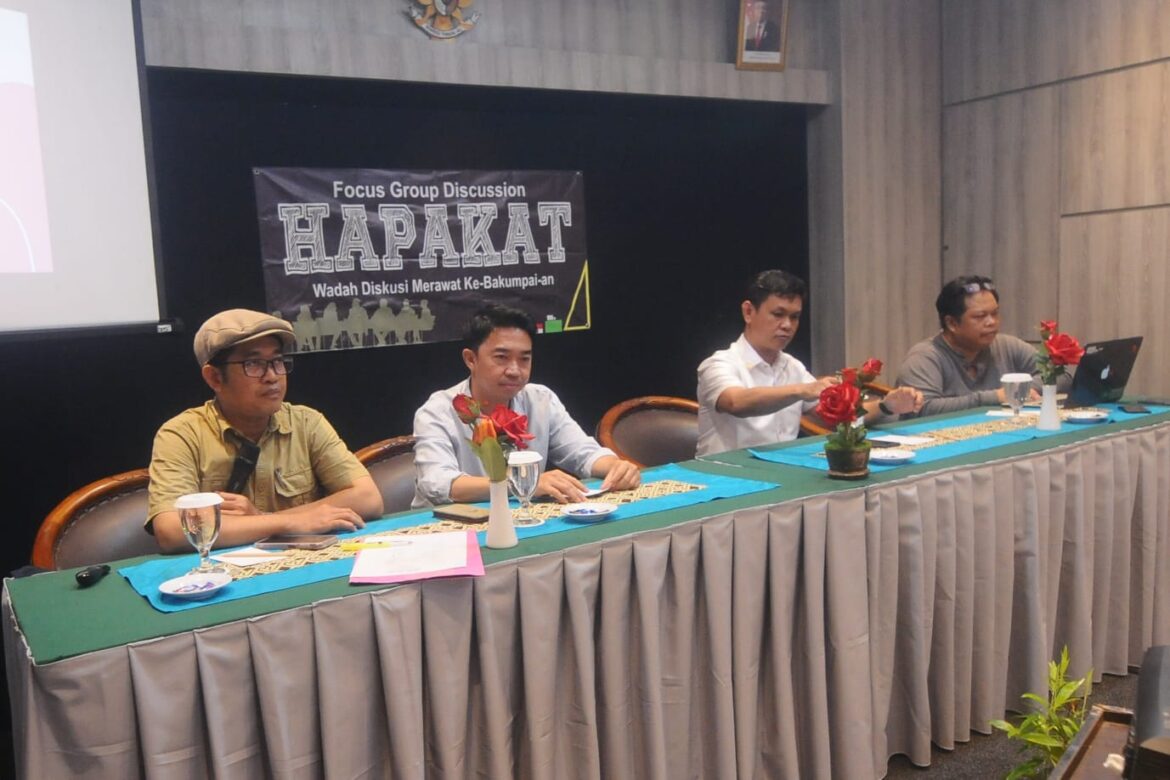 Forum Diskusi Hapakat Bakumpai ketujuh, di Hotel Rodhita Banjarmasin, Rabu (21/6/2023).(Foto : Iman Satria/brt)