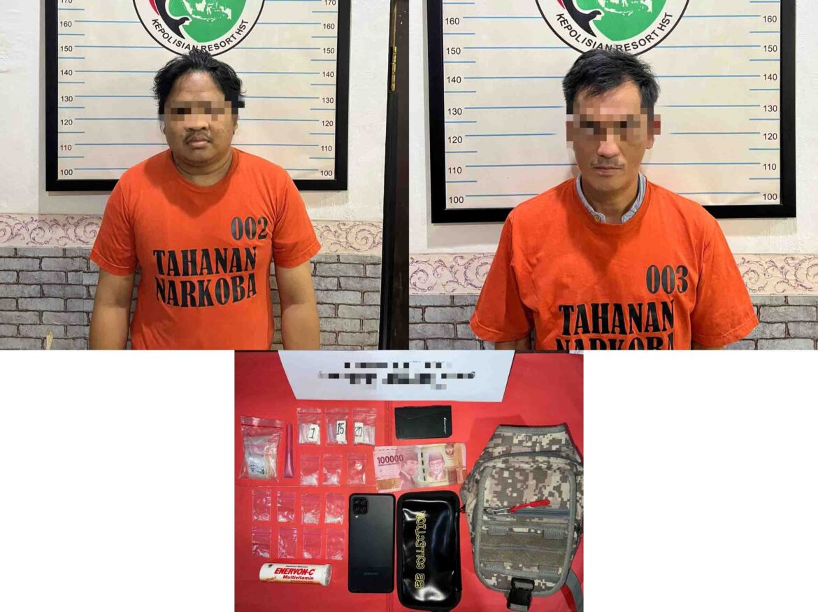 Kedua Pelaku Beserta Barang Bukti (Foto: Istimewa)