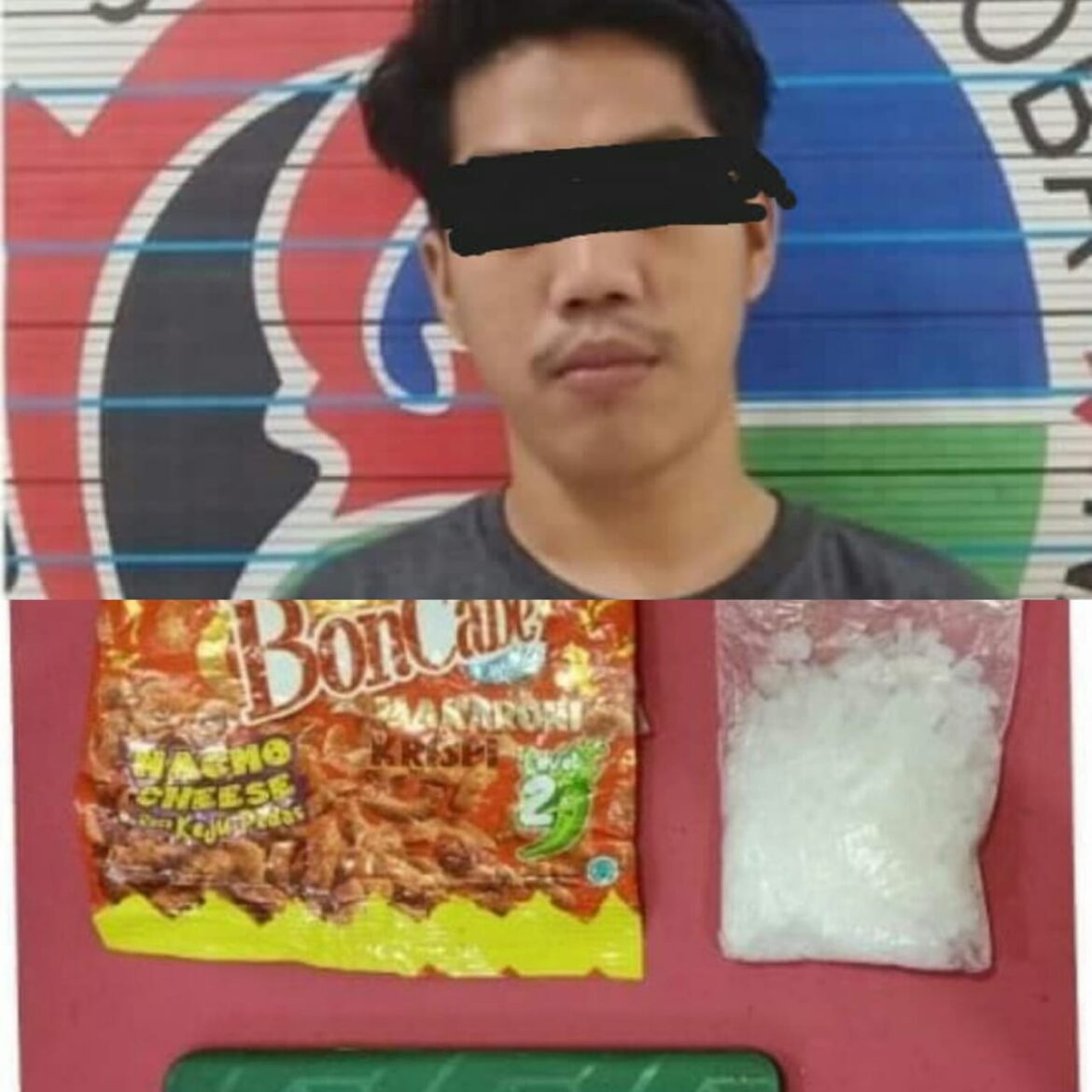 PEMILIK SABU-RM inisial pria ini diringkus karena mau edarkan Sabu-sabu 67,2 Gram hingga diendus polisi saat berada di Jalan Veteran simpang tiga Kuripan, Rabu (5/7/2023) malam. (foto:ist)