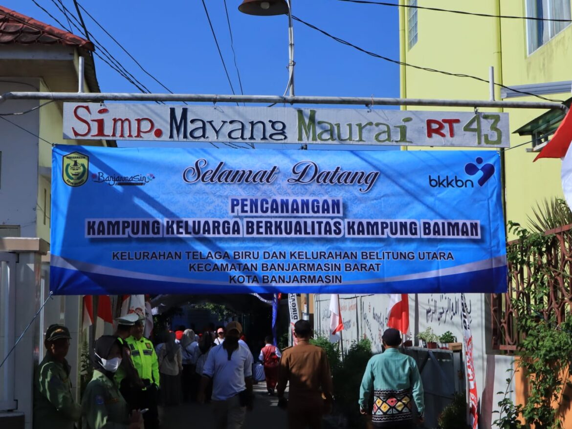Kampung KB Baiman di Kelurahan Telaga Biru, Banjarmasin Barat.