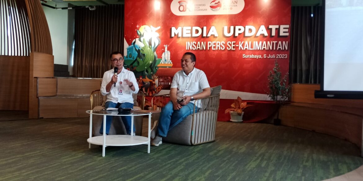 Kepala Otoritas Jasa Keuangan (OJK) Regional 9 Wilayah Kalimantan Darmansyah Memberikan Penjelasan, Terkait Dilantiknya Dirut Bank Kalsel yang baru Fachrudin (foto:istimewa)