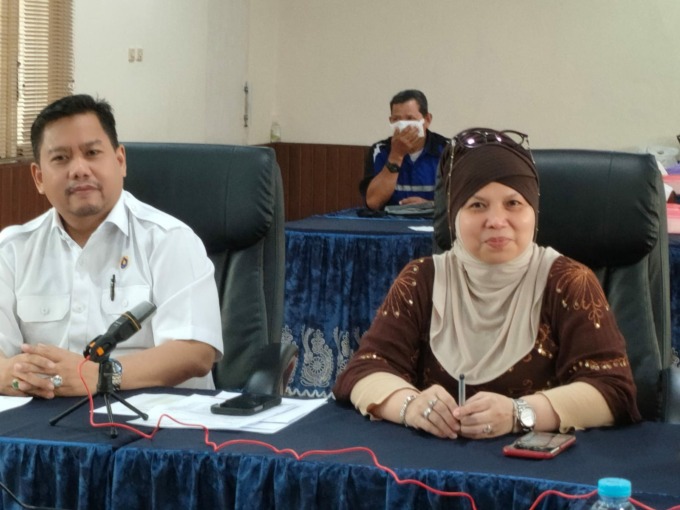 Ketua Himpunan Swasta Nasional Minyak dan Gas (Hiswana Migas) Kalimantan Selatan (Kalsel) Hj Muliana Yuniar, didampingi Wakil Ketua H Irfani (foto: Istimewa)