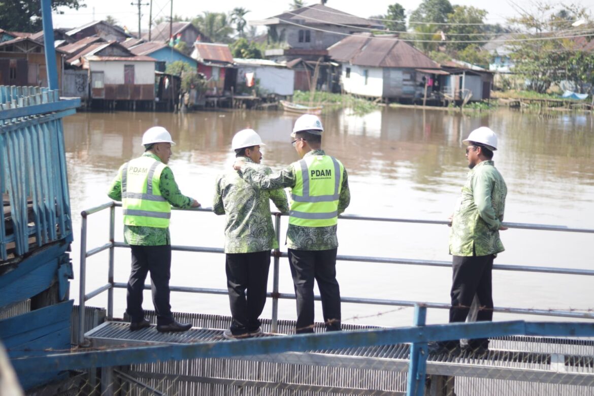 Intake Sungai Bilu, titik pengambilan air baku PAM Bandarmasih.