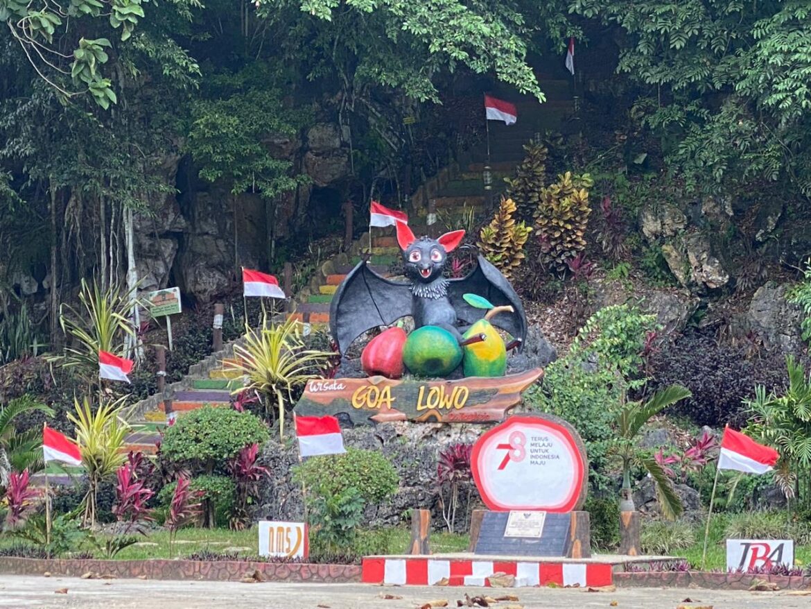 Destinasi wisata alam Gowa Lowo di Desa Tegalrejo Kecamatan Kelumpang Hilir Kabupaten Kotabaru ramai dikunjungi wisatawan dalam daerah maupun luar daerah Kalsel.(foto : ist)