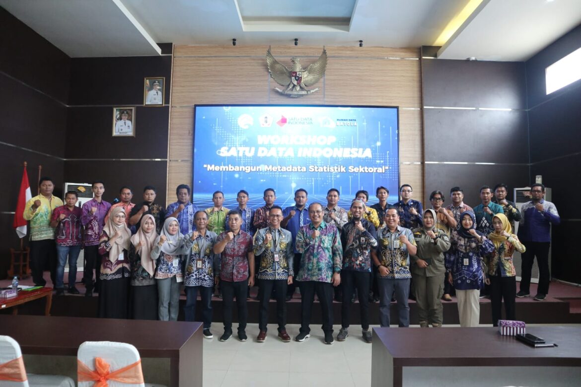 Kegiatan Workshop Satu Data Indonesia, di Aula Mufakat Pemkab Batola