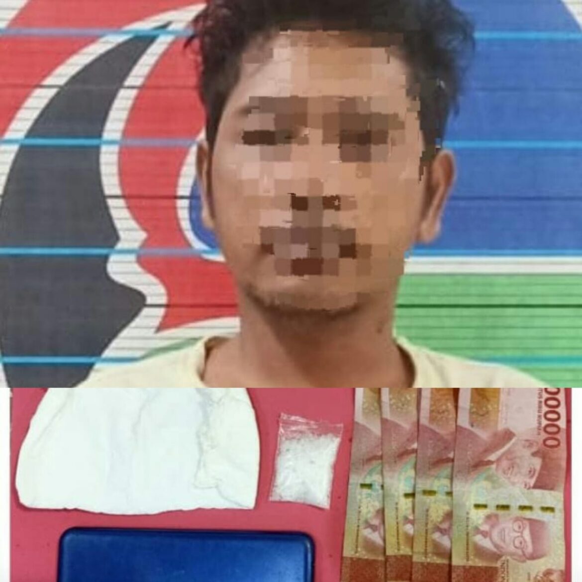 PEMILIK SABU -seorng buruh ini kedapat bawa Sabu-sabu berat 5,07 Gram di Jalan Mufakat hingga diciduk anggota Sat Narkoba Polresta Banjarmasin, Kamis (10/8/2023) siang. (foto:ist)