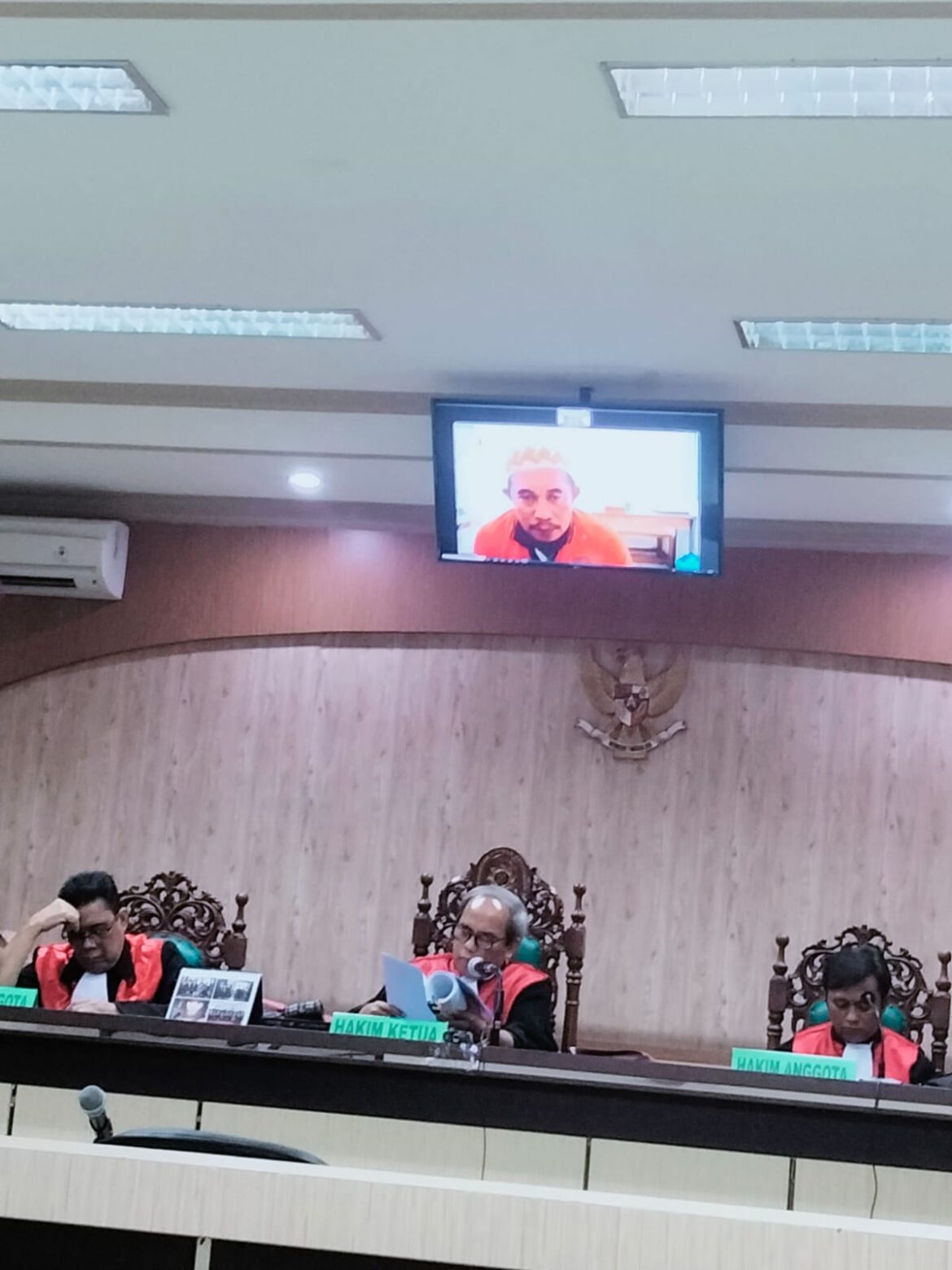 Sidang yang dipimpin hakim Jamser Simanjuntak SH dengan agenda pembacaan putusan, Rabu (13/9).