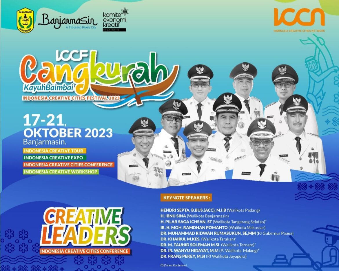 Informasi pagelaran ICCF Cangkurah Kayuh Baimbai di Banjarmasin 19 Oktober mendatang.