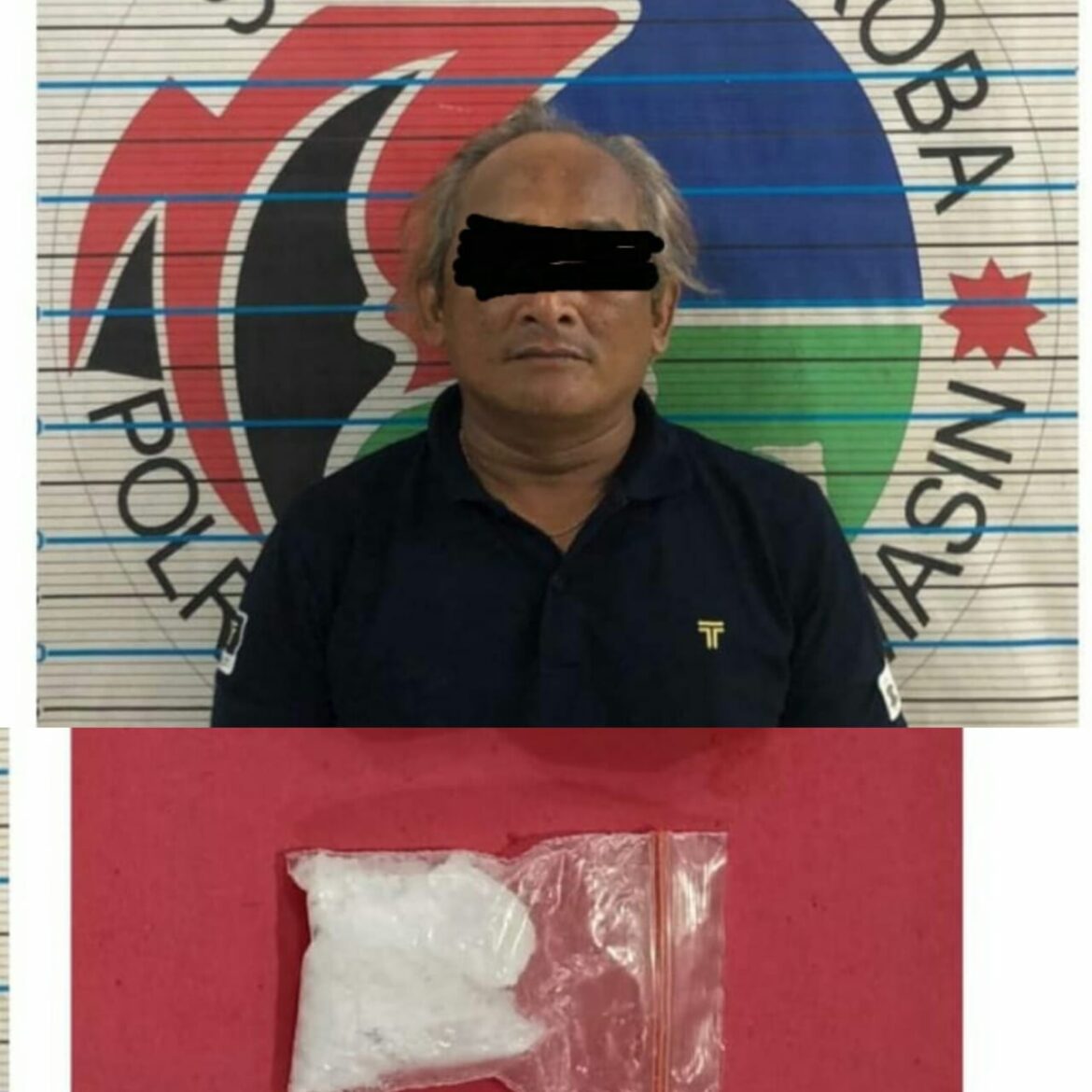 SABU PELAKU - Karena bawa Sabu-sabu satu paket berat 4,95 Gram, pemilik narkoba berinisial RH ibi diciduk polisi saat di parkiran Hotel Arya Barito, Selasa (10/10/2023) siang. (foto:ist)