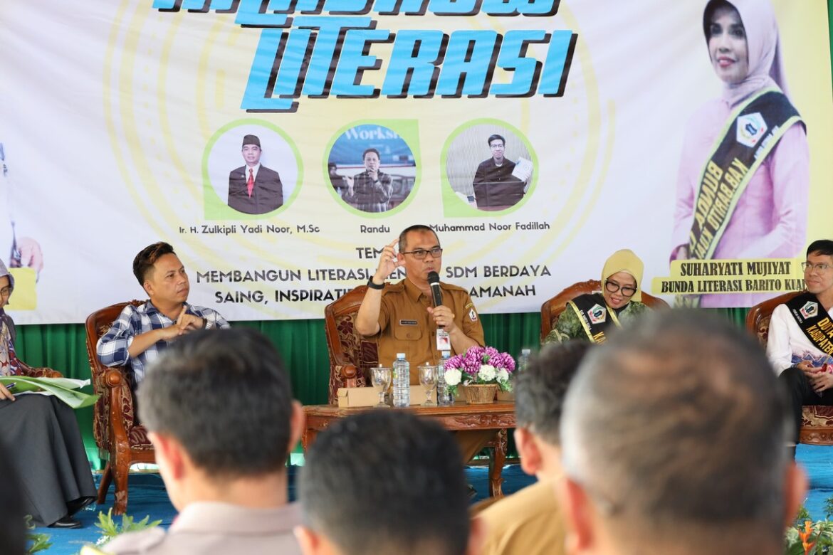 Pemkab Batola melalui Dinas Perpustakaan dan Kerarsipan (Dispersip), menggelar Talk Show Literasi
