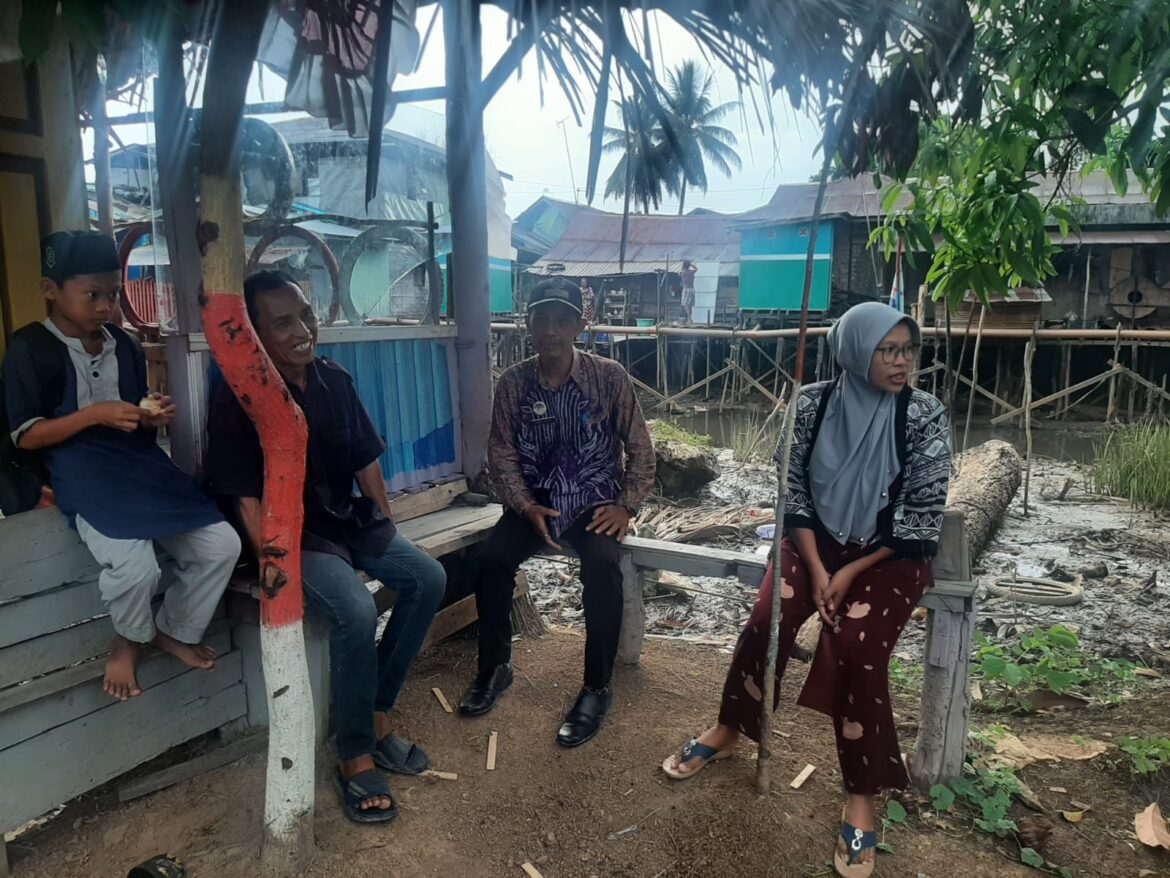 Lingkungan RT 42 Kelurahan Basirih, pasca mendapat penghargaan lomba 'Maharagu Sungai' se Kota Banjarmasin.