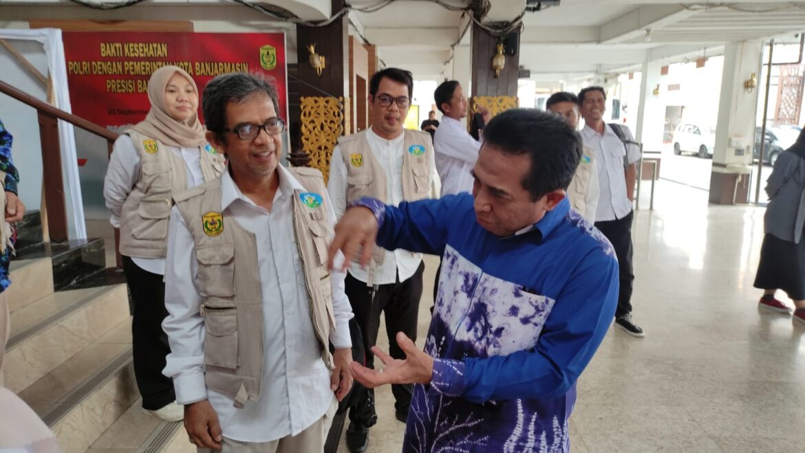 Silaturahmi Wakil Wali Kota Banjarmasin, Arifin Noor bersama Forum Kota Sehat Kota Banjarmasin.