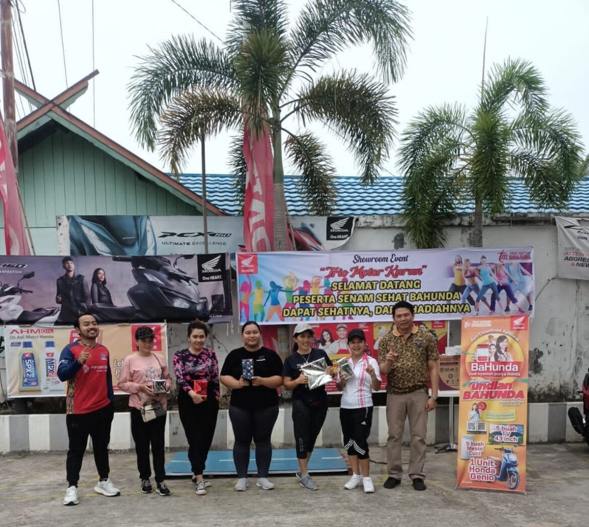 Kegiatan Senam Sehat sebagai salah satu media mempererat silaturahmi dengan para konsumen (foto:istimewa)
