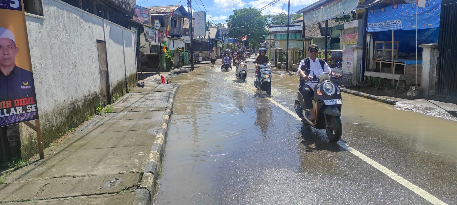 Ruas Jalan Sempat Terendam, Akibat Curah Hujan Tinggi