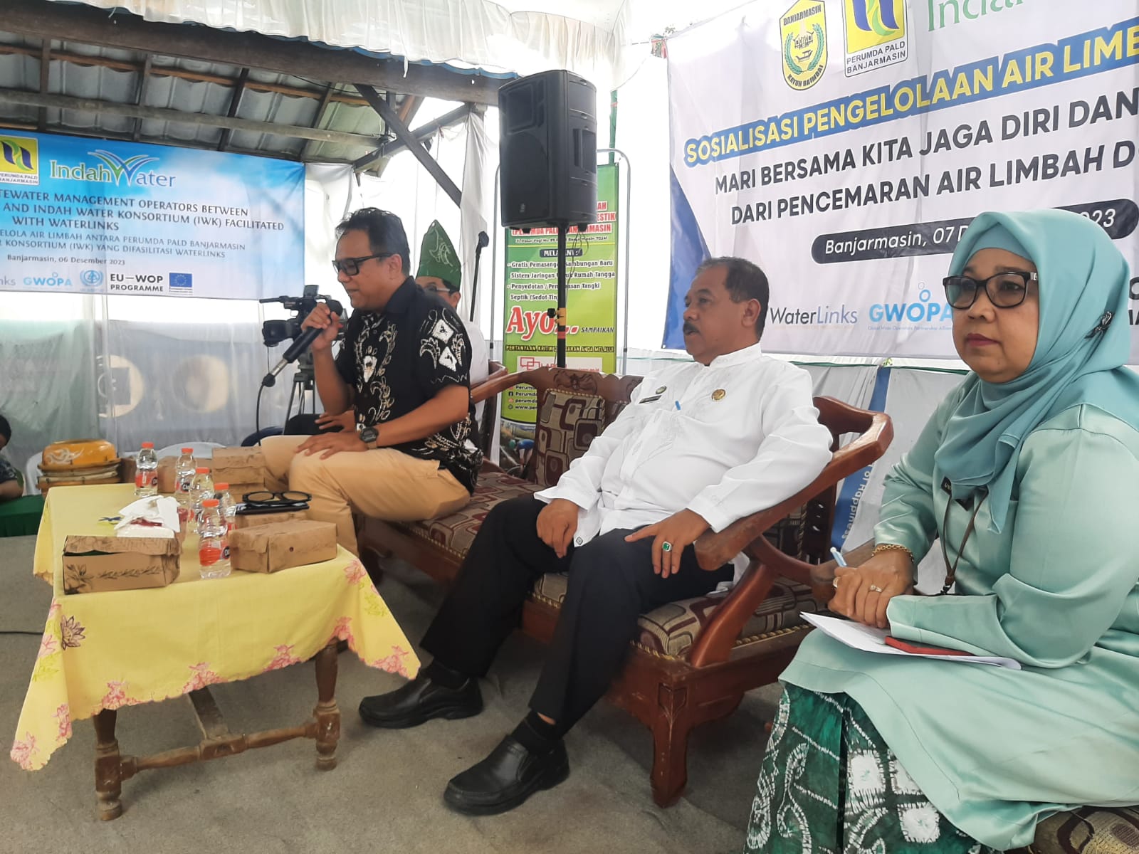 Narasumber pengelolaan air limbah domestik.