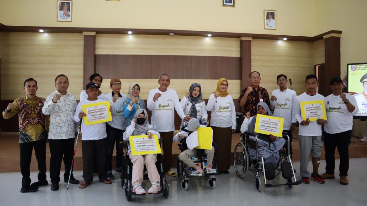 Peringatan Hari Disabilitas Internasional Provinsi Kalsel Tahun 2023 di PRSPDNF Fajar Harapan, Selasa (5/12/2023). (Foto: ist)