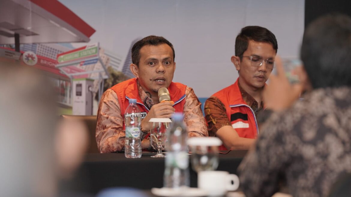 Executive General Manager (EGM) PT Pertamina Patra Niaga Regional Kalimantan Alexander Susilo dalam keterangan persnya pada Rabu (20/12/2023) (foto:humas pertamina patra niaga)