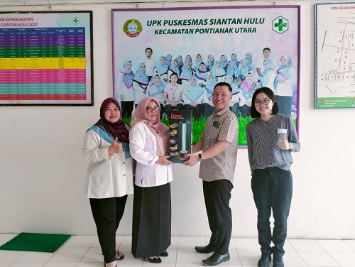 Program CSR Star Cosmos di UPK Puskesmas Siantan Hulu Pontianak Utara, Kalbar (foto:istimewa)