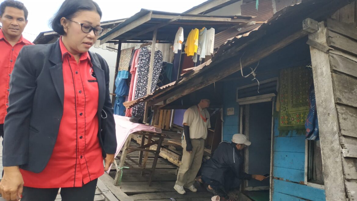 Tampak Rumah Warga Tak Layak Huni Saat Dikunjungi (foto:istimewa)
