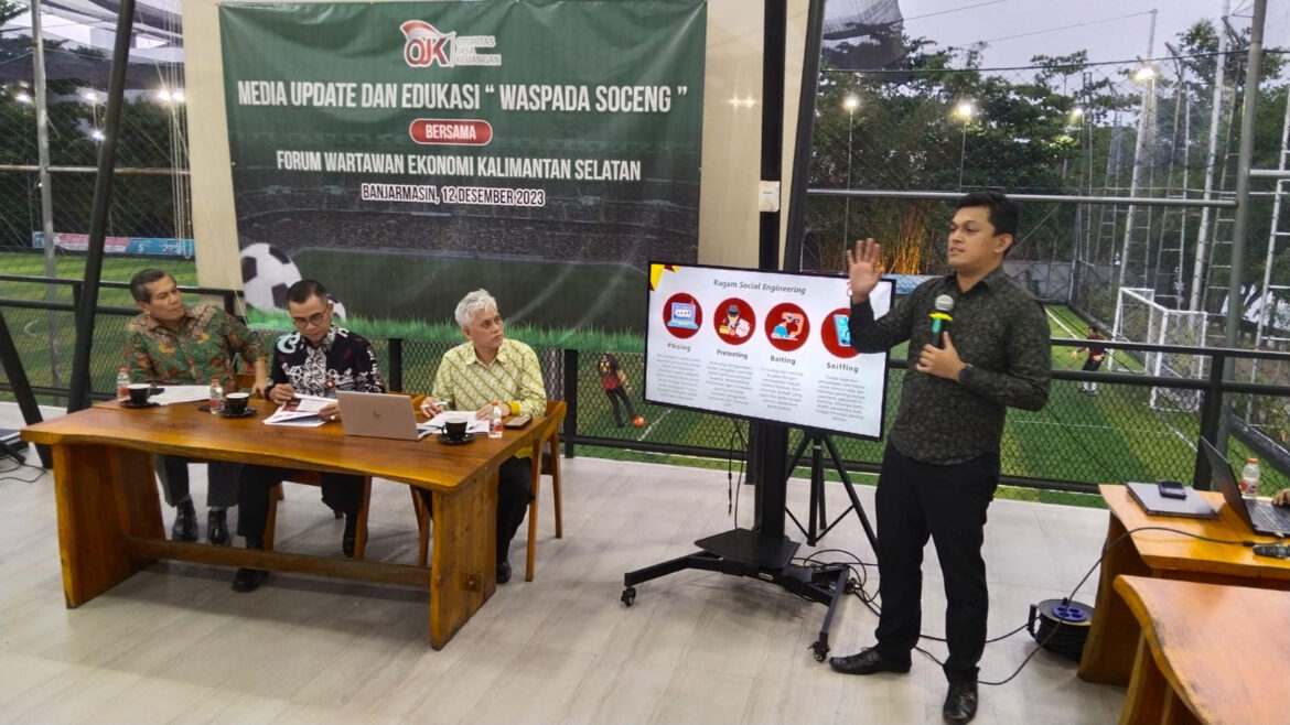Media Update dan Edukasi 'Waspada Soceng' Bersama Forum Wartawan Ekonomi Kalsel (foto:istimewa)