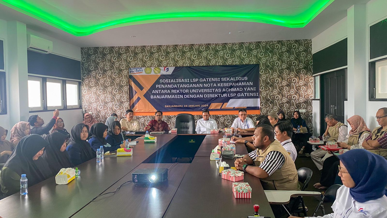 Sosialisasi LSP Gatensi sekaligus MoU bersama UPAYA Banjarmasin.