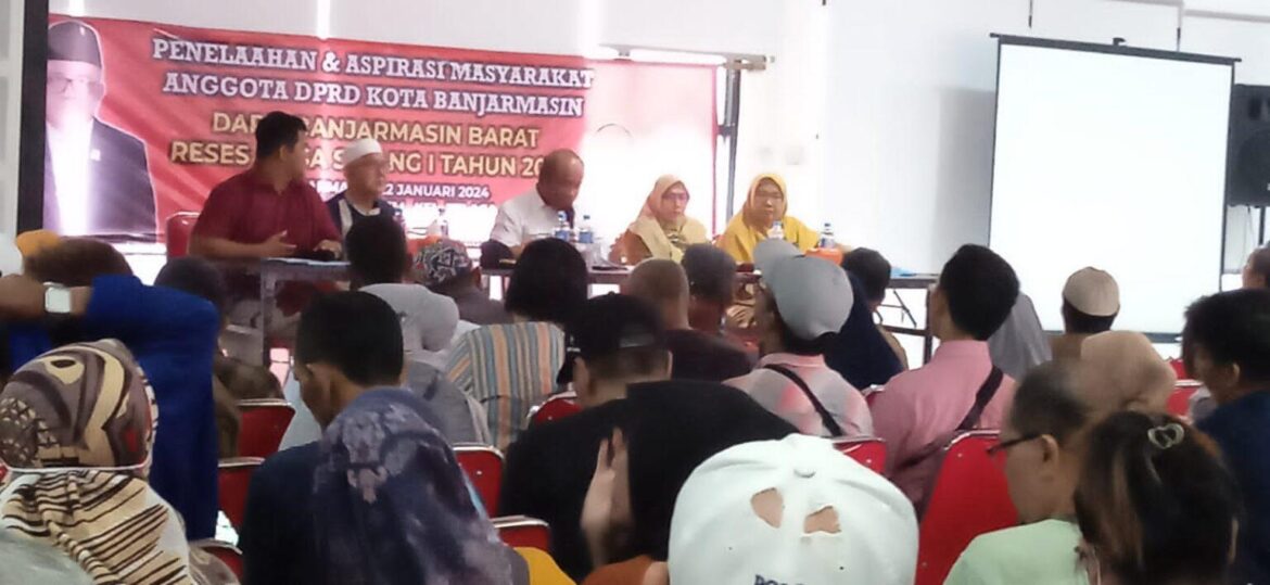 Reses Bertajuk 'Penelaahan & Aspirasi Masyarakat Anggota DPRD Kota Banjarmasin' (foto:istimewa)