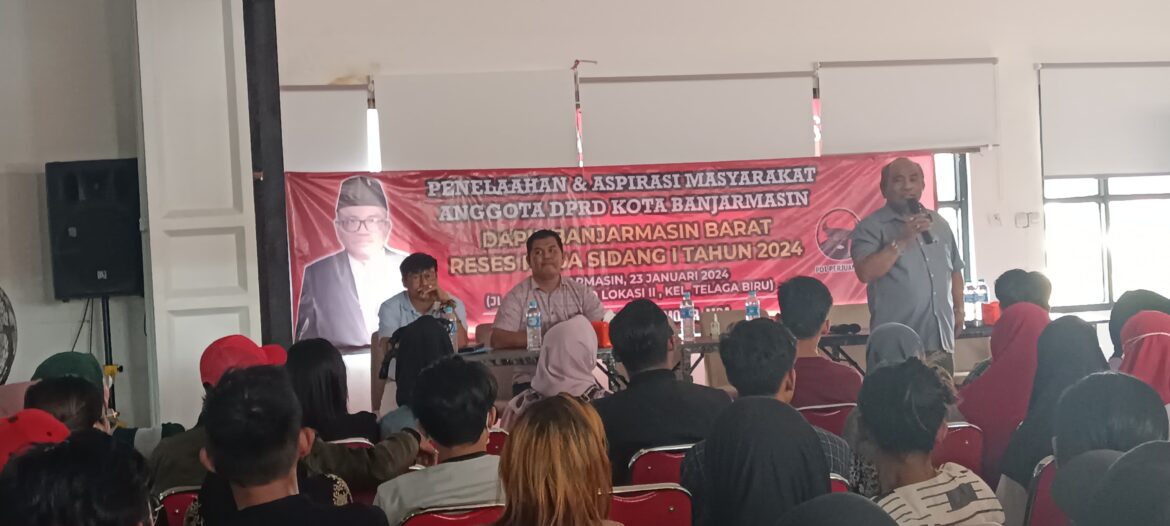 Ketua Komisi IV DPRD Banjarmasin Saut Nathan Samosir saat Reses (foto:istimewa)