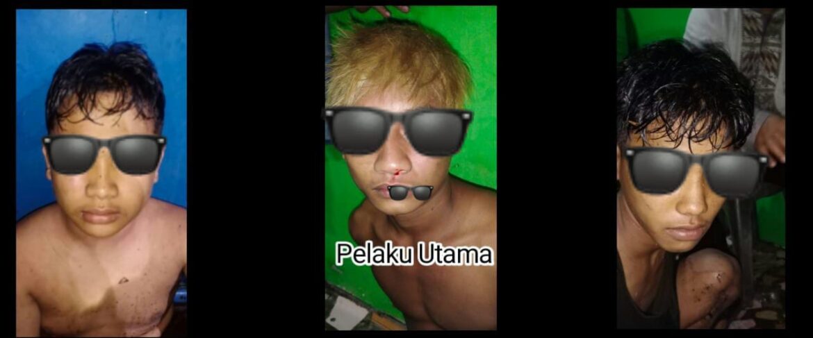 FOTO PELAKU - Diduga tiga pemuda ini gagal saat membobol toko ponsel Jalan Sungai Andai Banjarmasin hingga diviralkan di media sosial (medsos). (foto :ist)