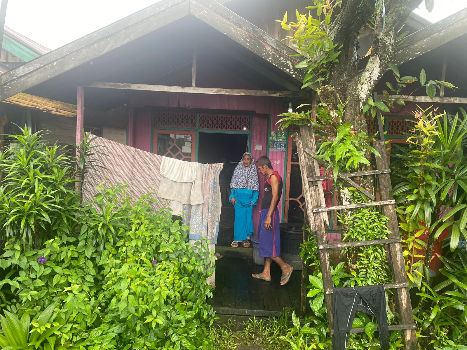 Rumah Khairiah, warga Pelambuan, Banjarmasin Barat.