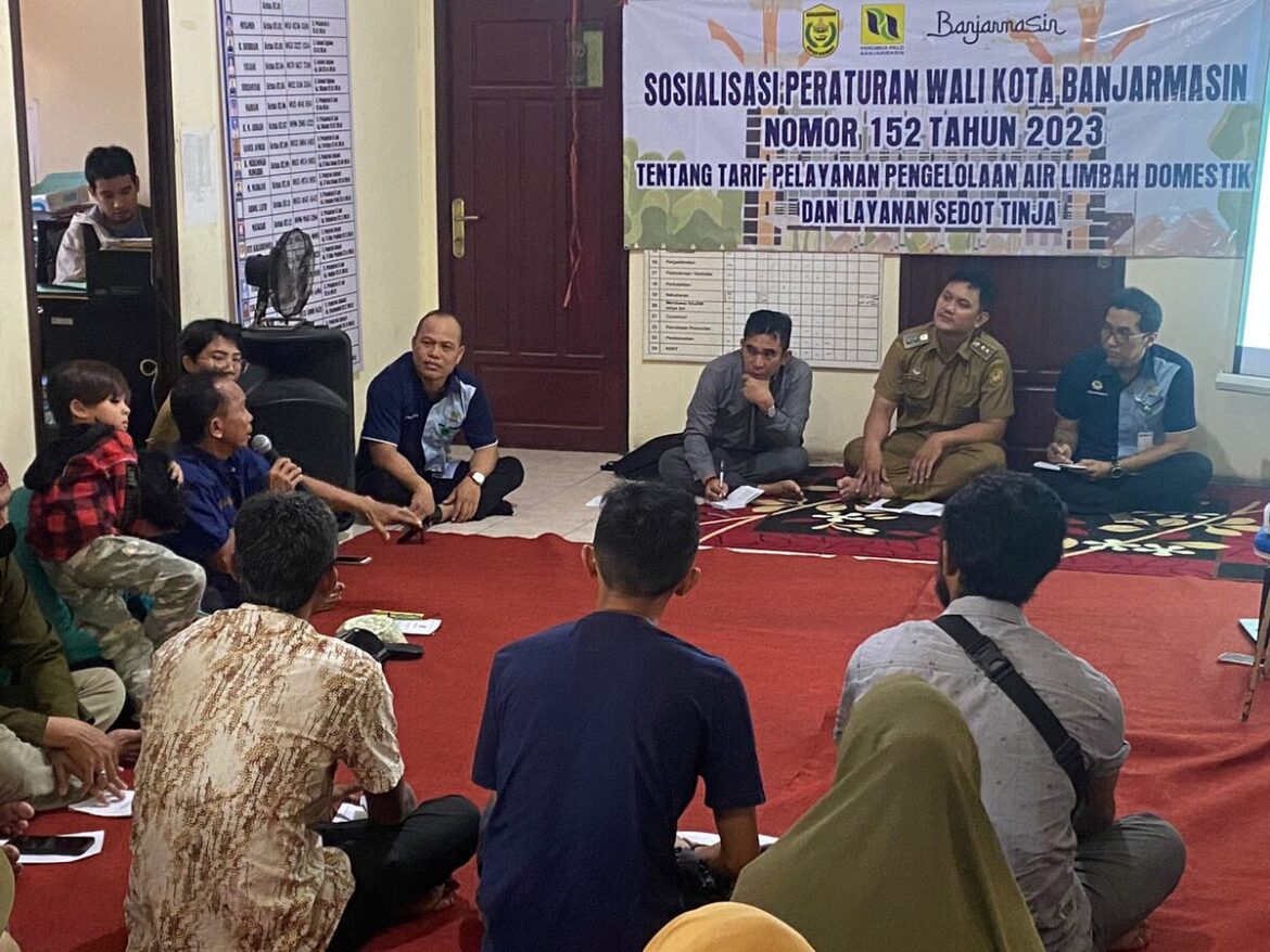 Sosialisasi Perwali nomer 152 tahun 2023 oleh Perumda PALD Banjarmasin.