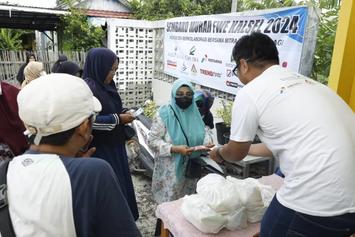 Even sembako murah yang digelar FWE Kalsel di Tahun 2024 (foto:istimewa)