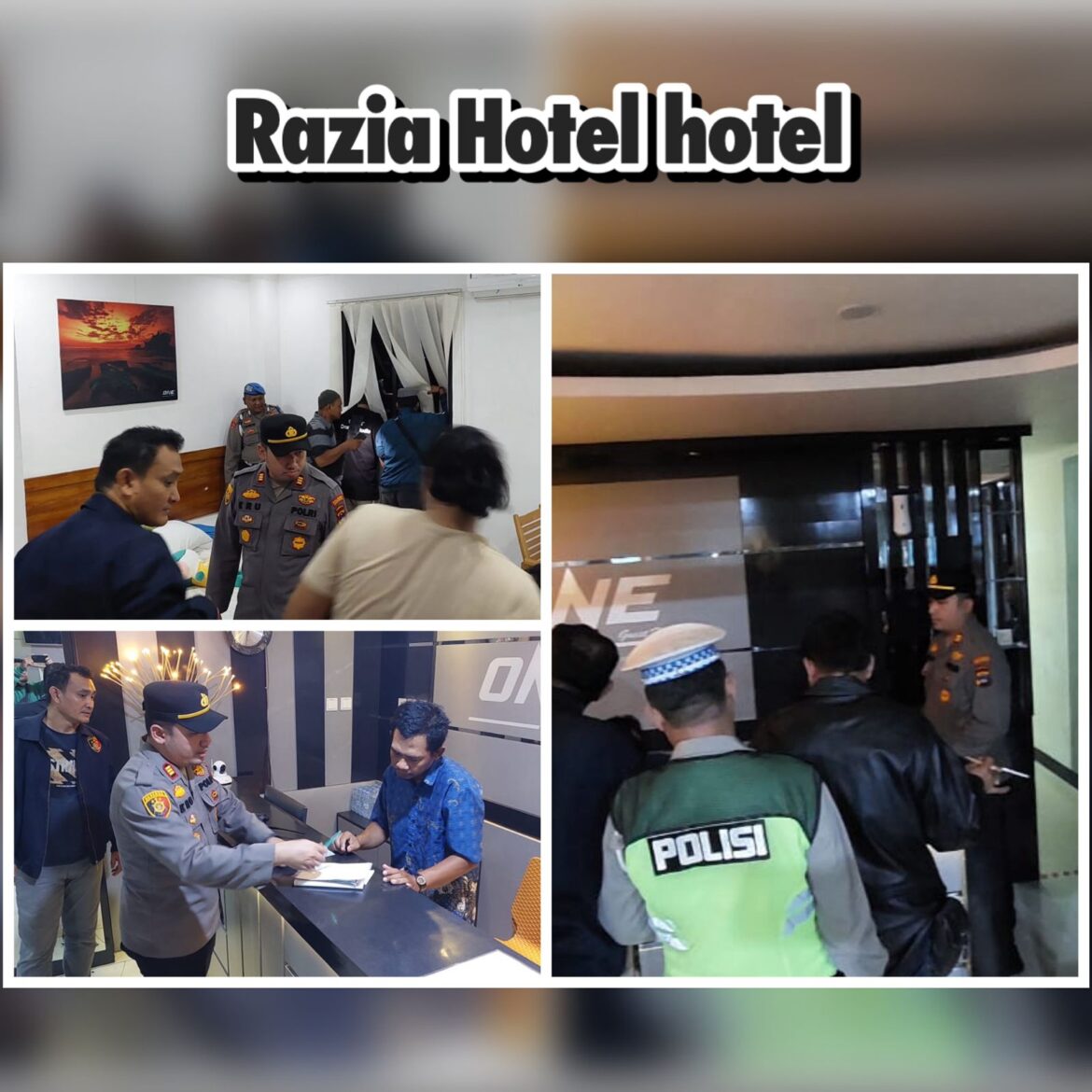 BUKAN PASUTRI - polsek Bantim juga razia pasangan bukan suami istri di Guest House One hingga amankan beberapa remaja di Lapangan Bola di Jalan Pramuka Banjarmasin Timur, Minggu (24/3'2024) dinihari. (foto:ist)