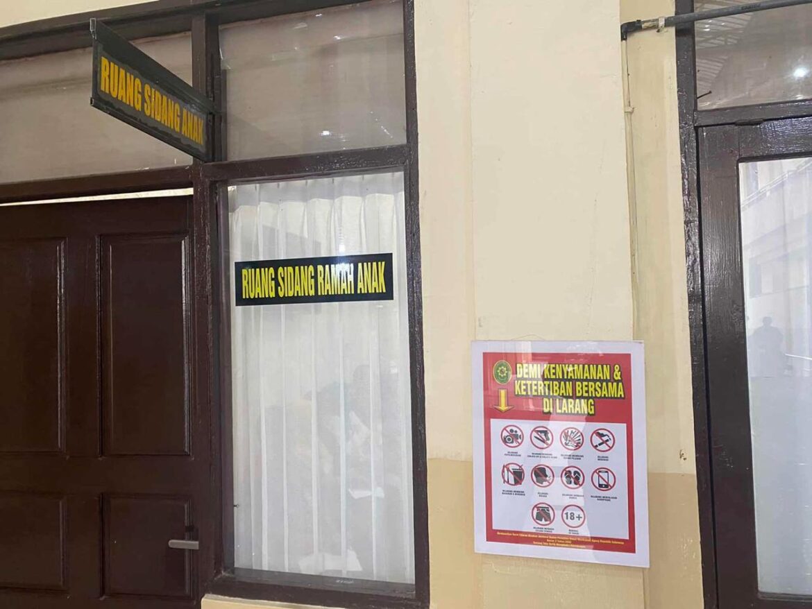 Ruang sidang anak di Pengadilan Negeri Banjarmasin.