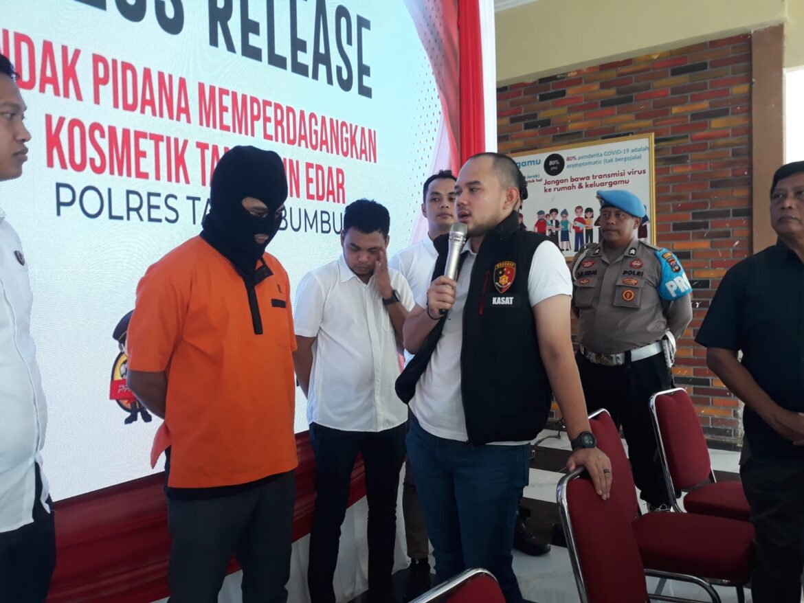 Dugaan Perdagangan Kosmetik Tanpa Izin Edar Diungkap Polisi