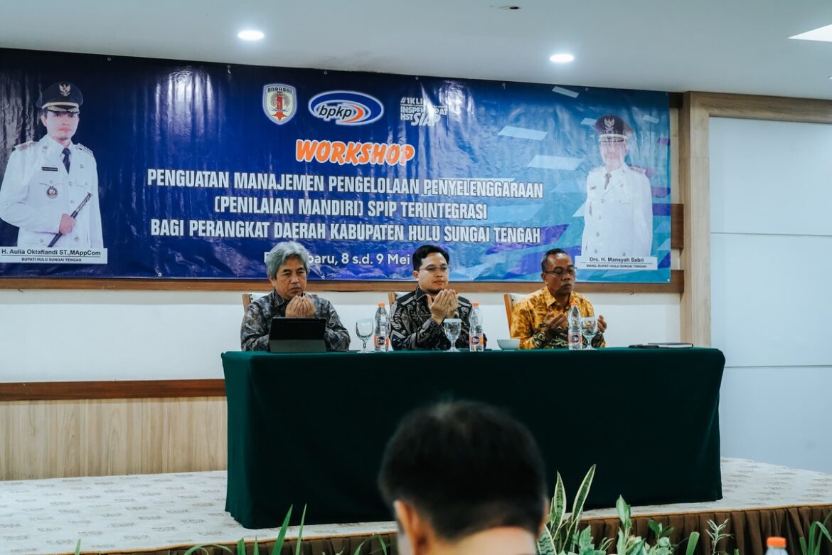 Bupati HST H Aulia Oktafiandi beri apresiasi kepada Inspektorat HST telah menggelar acara Workshop